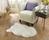 Rugs - Faux Fur Sheepskin Rug, White, 2ft  X 3ft, Machine Washable